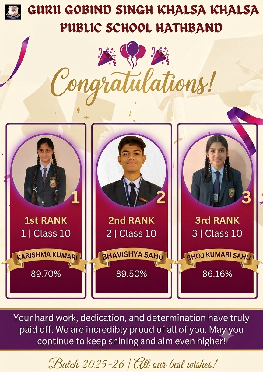 Academic Achievers 2025 - 26